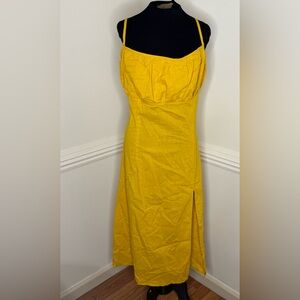 Rebdolls Mustard A-Line Dress